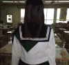 学生 美女 回头 长发