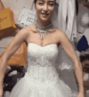 美女 婚纱 搞笑 逗比