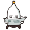 瓶子 看书 有文化 呆萌