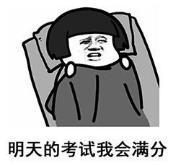 暴漫 文字表情包 明天的考试我会满分 搞笑 逗 沙雕