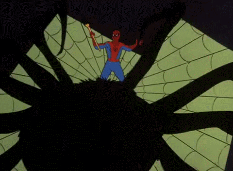 蜘蛛侠 spider+man 卡通 慌张 蜘蛛