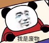 熊猫头 我是废物 难受 流泪 斗图