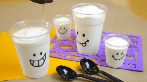 自制酸奶 白色 美味 可爱
