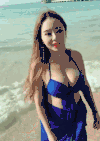 美女 海边 性感