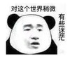 暴漫 文字表情包 对这个世界稍微有些迷茫 搞笑 逗 沙雕