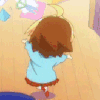 动漫 卡通 小女孩 转圈