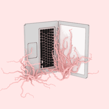 背景 卡通 文艺 粉色 电脑