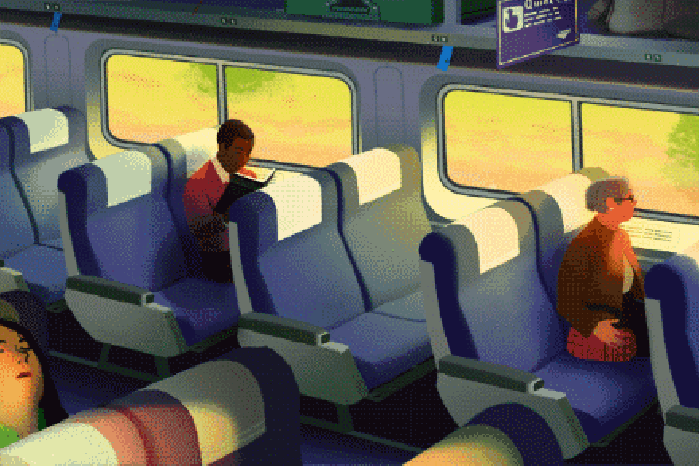 列车 人物 安静 动漫
