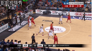 篮球 亚锦赛 中国 韩国 李根 三分球 激烈对抗 汗流浃背 英气逼人 劲爆体育