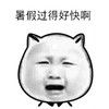 痛哭 学生党 假期结束 暑假过得好快啊