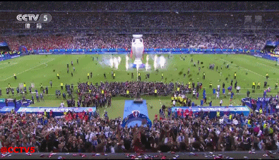 2016欧洲杯 冠军 奖杯 葡萄牙 庆祝 足球 德劳内杯