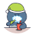 囧囧鸡 可爱 洗簌 爱干净