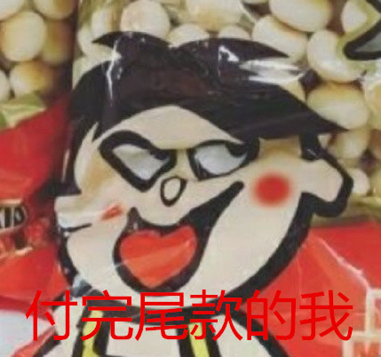 双11 付尾款时的我 旺仔 小馒头