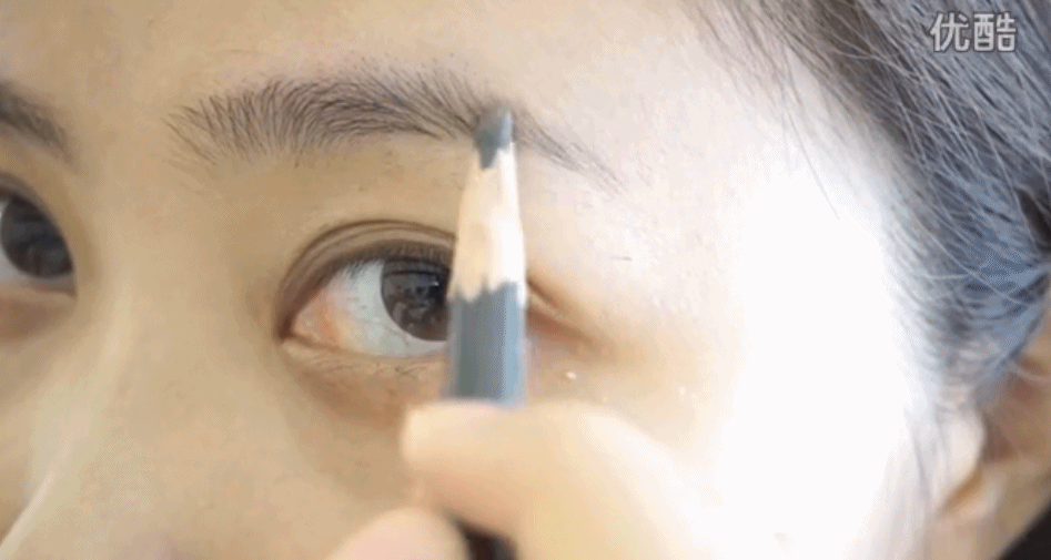 画眉 化妆 画法 教程 示范