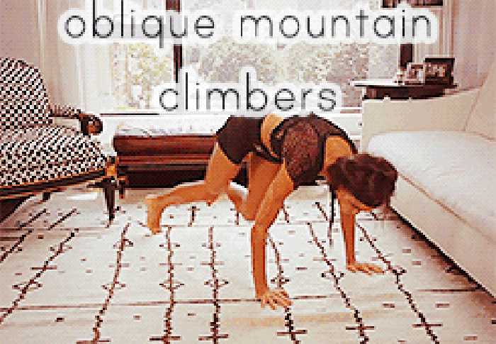 减肥 锻炼 运动 健身 obliqumountain climbers