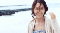 海边 美女 甜美 微笑 林允儿