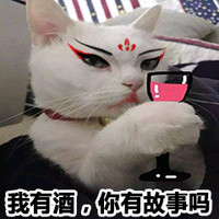 猫咪 可爱 我有酒 你有故事吗