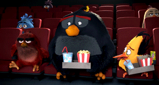 愤怒的小鸟 Angry Birds movie 分享 帮我拿着 给我就是我的 爆米花 可乐 看电影