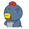 无语凝噎 冒汗 尴尬 擦汗 小鸡