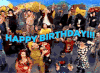 欢呼 跳舞 兴奋 生日快乐