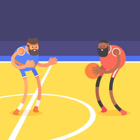 篮球 传球 运动 动画