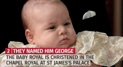 乔治王子 亮相 百日 可爱