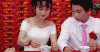 新婚 甜蜜 一起吃饭 幸福