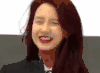 美女 捂脸 转头 笑容