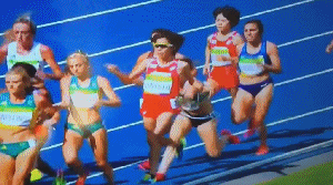 奥运会 里约奥运会 田径 女子 5000米 摔倒 爱心 精彩瞬间