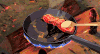 美食 烤肉 火苗 美味