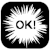 方形 黑色 爆闪 Ok