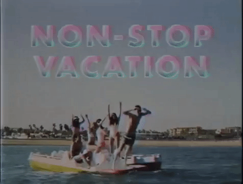 夏天 ,假期, 非停止休假 ,80年代, 海滩, 数万