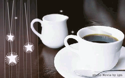 星星 温馨 勺子 咖啡
