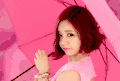 Girl's&Day MV PRESIDENT 伞 可爱 短发 粉色