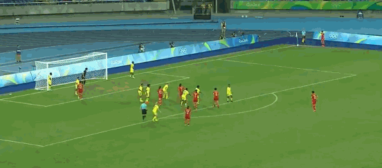 中国女足VS南非女足 中国队 角球 传中 头球 被挡