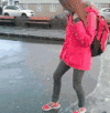 摔倒 汽车 美女 长发