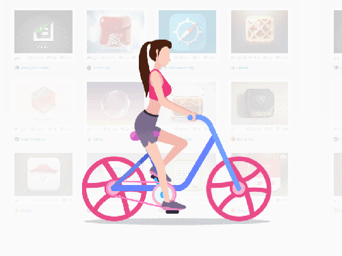 美女 自行车 骑行