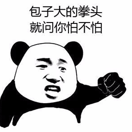 暴漫熊猫人拳头怕不怕斗图怼gif动图_动态图_表情包下载_soogif