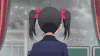 小女孩 窗边 表演 欢快