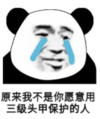 暴漫 文字表情包 原来我不是你愿意用三级头架保护的人 搞笑 逗 沙雕