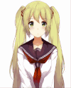 美少女 校服 金发 二次元