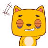 疲倦猫 黑眼圈 挠头 可爱