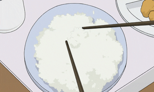 卡通 筷子 米饭 营养