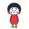 卡通 红脸蛋 星星 笑容