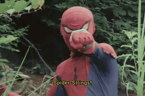 蜘蛛侠 绳子 搞笑 表情