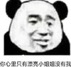 熊猫头 文字表情包 你心里只有漂亮小姐姐没有我 搞笑 逗 魔性