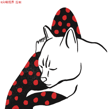 可爱 猫咪 睡觉 绘画