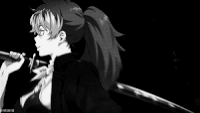 邪笑 少女 男子 动漫