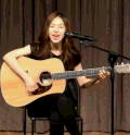 red velvet Wendy 弹吉他 美女