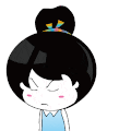 滚蛋 女孩 黑头发 手指